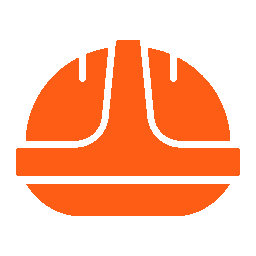 Hard hat icon representing safety and compliance on every excavation job – Outta Bounds Excavation.