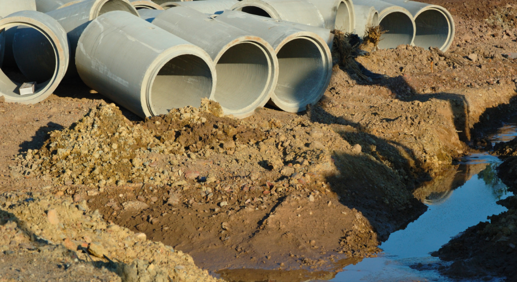Gravel driveway and culvert installation as part of our driveway and drainage services in Northeast Texas
