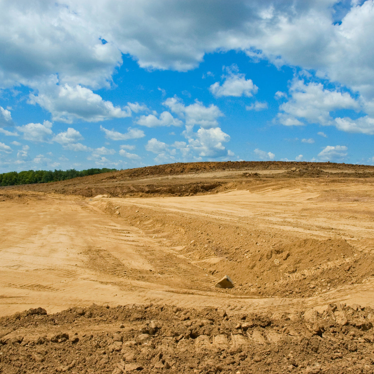 Excavation company in North Texas completing large-scale site preparation and grading for new construction project
